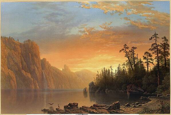 California Sunset by Albert Bierstadt Wall Art