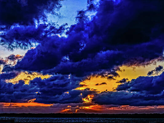 Sky Wall Art featuring the photograph Sunset In St. Petersburg by Louis Dallara