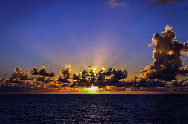 Island Wall Art featuring the photograph Sunset In The Bahamas by Dawn Richards