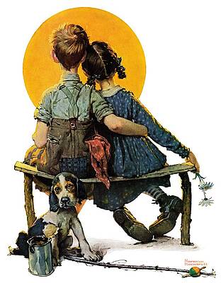 Sunset by Norman Rockwell