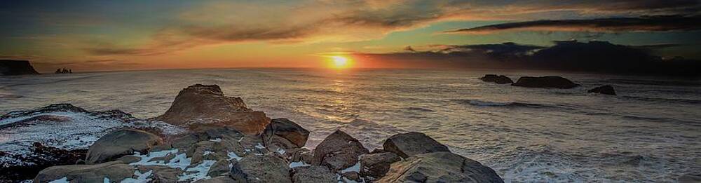 Travel Photograph - Sunset Over Iceland by Robert Grac