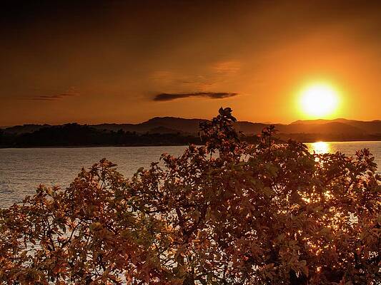 Travel Photograph - Sunset Over The Lake Malawi by Robert Grac