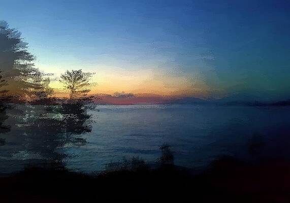 Wall Art featuring the digital art Superior Dawn Two by David Manlove
