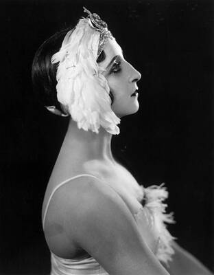 Elegant Profile of a Ballet Dancer Wall Art