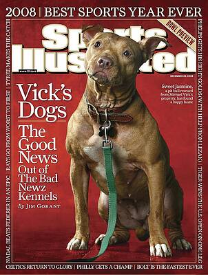 Vick's Dogs on Magazine Cover Photograph