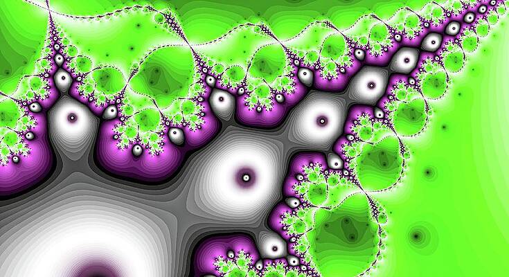 Geometric Wall Art featuring the digital art Synchronicity Magic Green by Don Northup