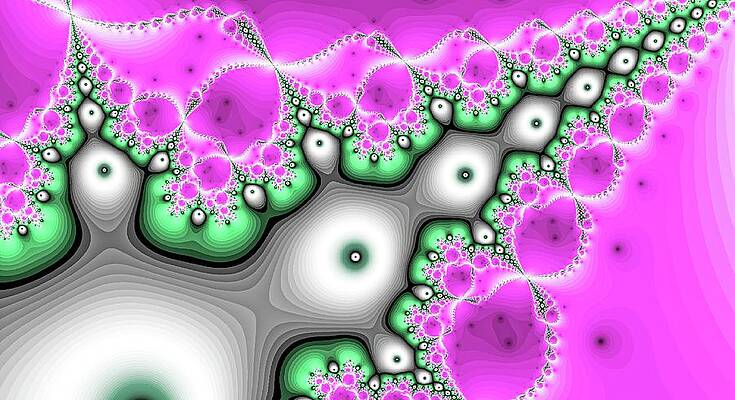 Geometric Wall Art featuring the digital art Synchronicity Magic Pink by Don Northup