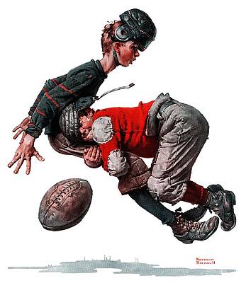 Tackled by Norman Rockwell