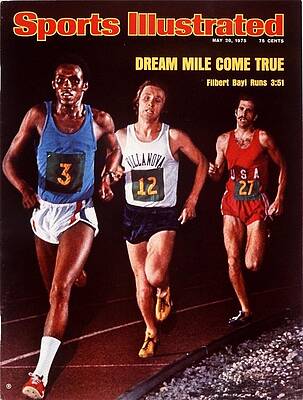 1975 Wall Art featuring the photograph Tanzania Filbert Bayi, 1975 Mlk International Freedom Games Sports Illustrated Cover by Sports Illustrated