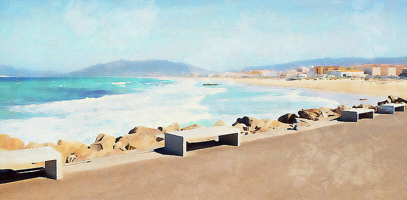 Summer Painting - Tarifa, Spain - 22 by AM FineArtPrints