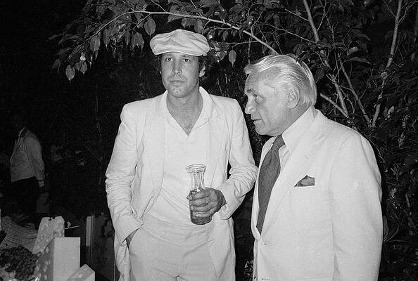 Two Men in White Suits Wall Art