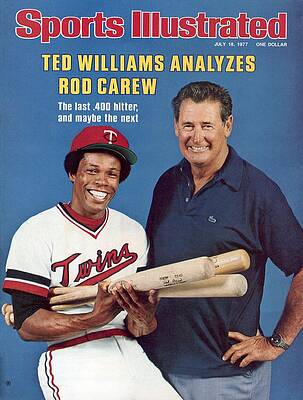 Ted Williams with Rod Carew Wall Art