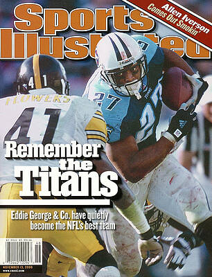Eddie George on Sports Illustrated Cover Photograph