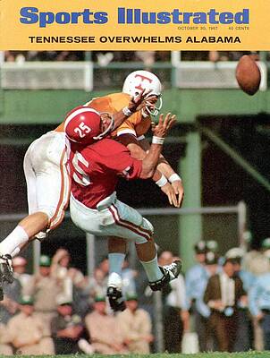 Tennessee vs Alabama Football Clash Photograph