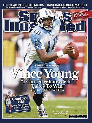 Vince Young on Sports Illustrated Cover Photograph