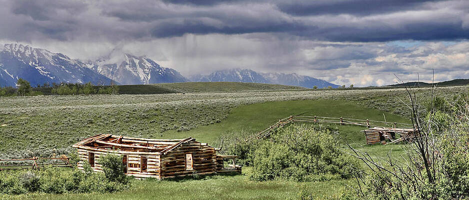 Wyoming Wall Art featuring the photograph Teton Storm by Randall Dill