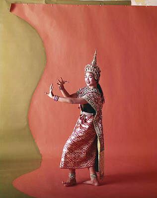 Wall Art featuring the photograph Thai Woman Dancing In Traditional by Tom Kelley Archive