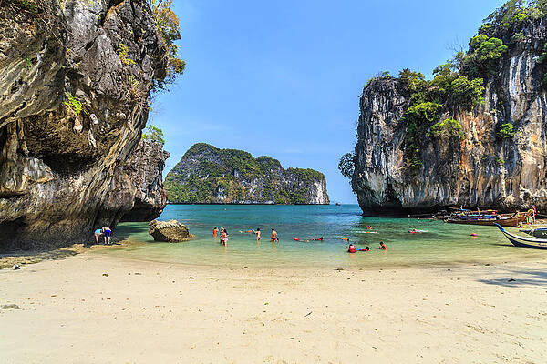 Paradise Wall Art featuring the digital art Thailand, Thailand Southern, Krabi, Koh Lao Lading (paradise Island), Mueang Krabi District by Stefano Brozzi
