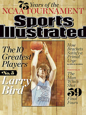 Larry Bird on Sports Illustrated Cover Photograph