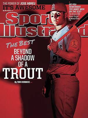 Sports Illustrated Baseball Cover Featuring Trout Photograph