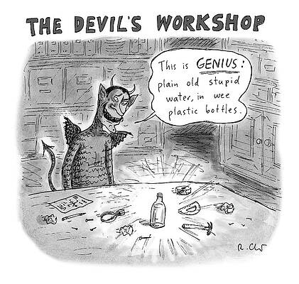 The Devil's Water Bottle Plan Wall Art