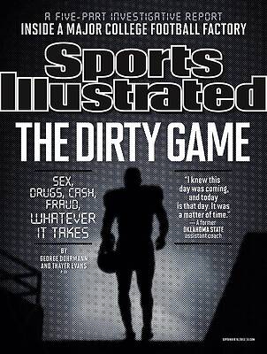 Playing Wall Art featuring the photograph The Dirty Game College Football Investigative Special Report Sports Illustrated Cover by Sports Illustrated