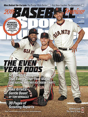 San Francisco Giants Trio on Magazine Cover Photograph