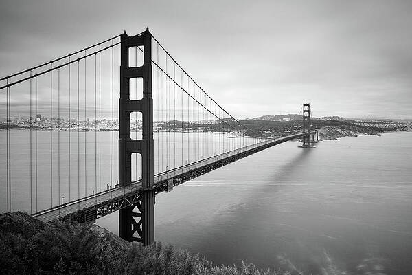 Wall Art featuring the photograph The Golden Gate Bridge by Monamifoto