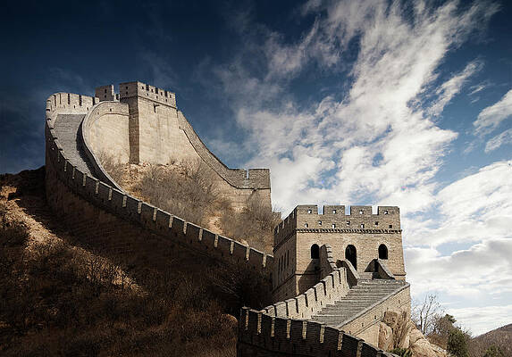 Great Wall Under a Dynamic Sky Wall Art