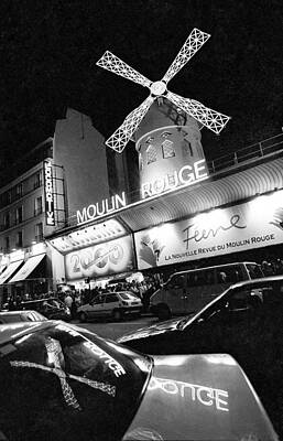 Wall Art featuring the photograph The Moulin Rouge In Paris, France - by Elise Hardy