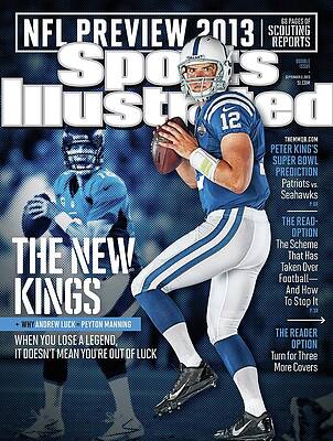 Indianapolis Photograph - The New Kings 2013 Nfl Football Preview Issue Sports Illustrated Cover by Sports Illustrated