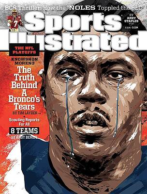 Sports Illustrated Cover with Football Player Wall Art