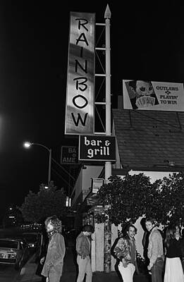 Nightlife Outside Rainbow Bar Wall Art