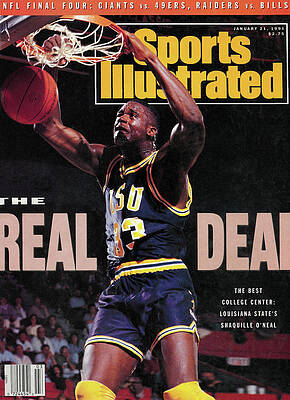 Shaquille O'Neal Dunks on Magazine Cover Wall Art
