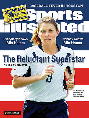 Mia Hamm on Sports Illustrated Cover Photograph
