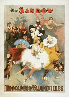 Strobridge And Co Lith Painting - The Sandow Trocadero Vaudevilles by Strobridge And Co. Lith.