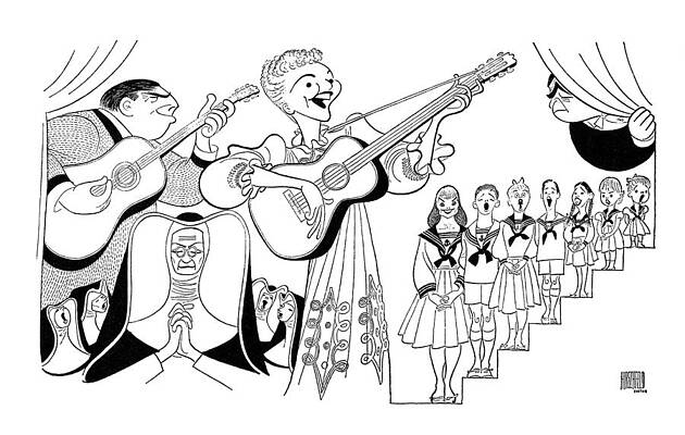 The Sound of Music Scene Drawing