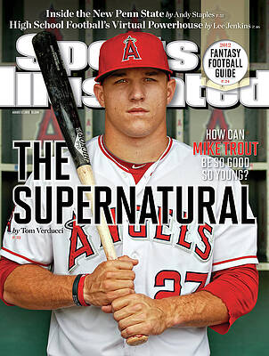 Mike Trout on Sports Illustrated Cover Photograph
