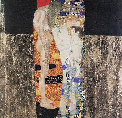 Gustav Klimt's Three Ages of Woman Wall Art