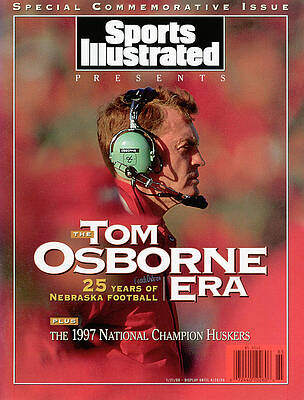 Tom Osborne Nebraska Football Commemorative Wall Art