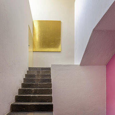 Architectural Staircase in Mexico City Wall Art