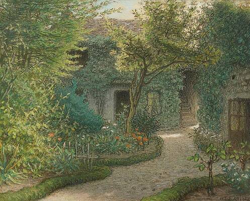 Jean Francois Millet Painting - Theodore Rousseaus House In Barbizon by Jean-francois Millet