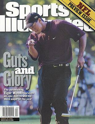 Tiger Woods Celebrates Golfing Triumph Wall Art