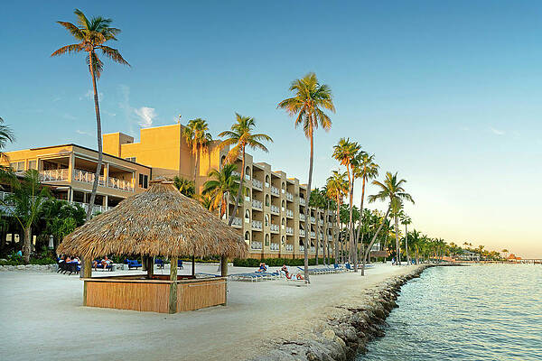 Wall Art featuring the digital art Tiki Hut, Islamorada, Florida by Laura Zeid