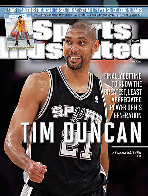 San Antonio Photograph - Tim Duncan Finally Getting To Know The Greatest, Least Sports Illustrated Cover by Sports Illustrated
