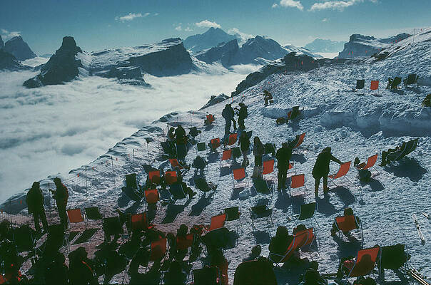 Ski Resort Above the Clouds Wall Art