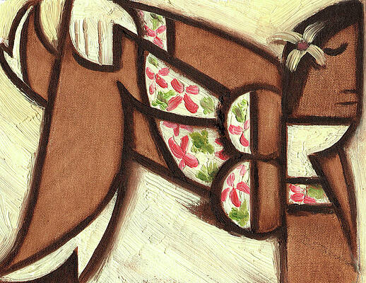 Paradise Painting - Tommervik Hawaiian Woman Lounging Art Print by Tommervik