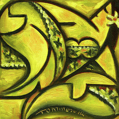 Hawaii Wall Art featuring the painting Tommervik Hawaiian Woman Wearing Fancy Dress Art Print by Tommervik