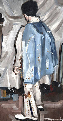 Elvis Presley Painting - I Want To Be Elvis Art Print By Artist Tommervik by Tommervik