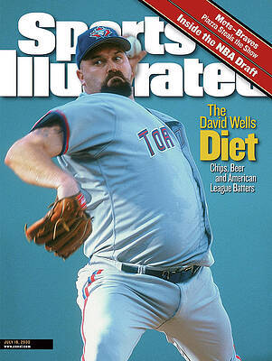 David Wells Pitching for Toronto Wall Art